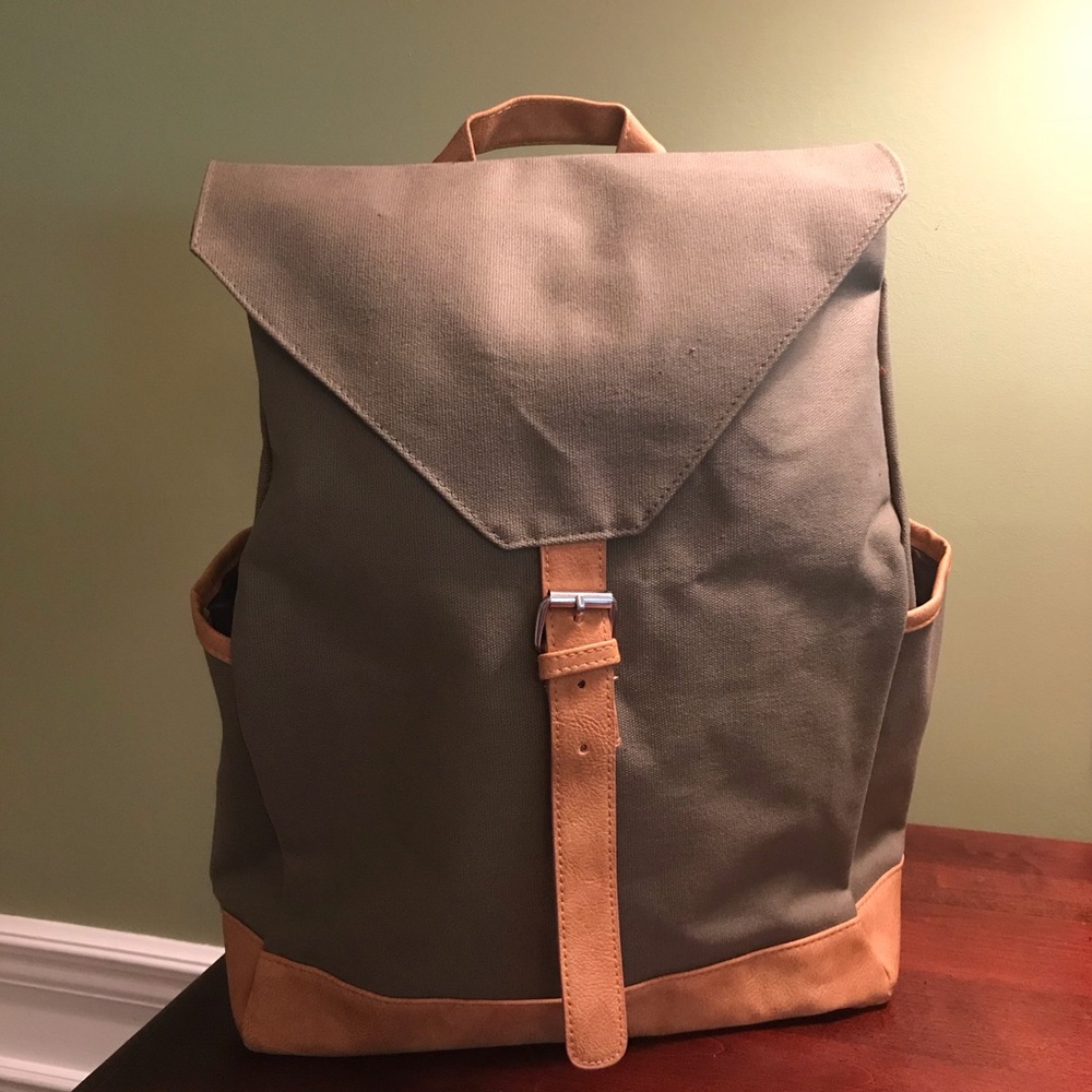 🎒 Large Olive Backpack Knapsack NEW!! 🎒